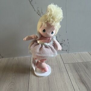 VTG Precious Moments Musical Doll Tessie Ballerina Plays Swan Lake 1987 Nursery